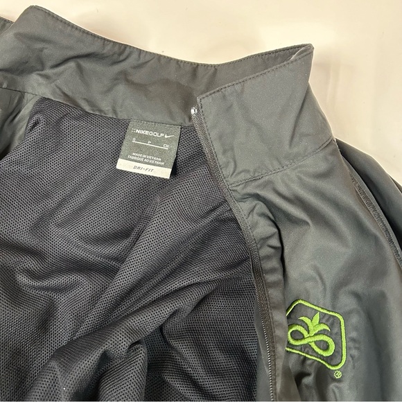 Nike Golf Men’s Windbreaker Jacket Pioneer Seed Black Size Small #2371 - Picture 9 of 9